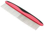 Pet Life Grip Ease' Wide and Narrow Tooth Grooming Pet Comb